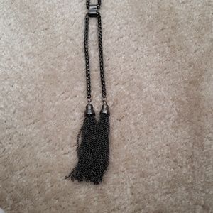 A charcoal necklace
